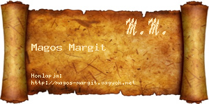 Magos Margit névjegykártya